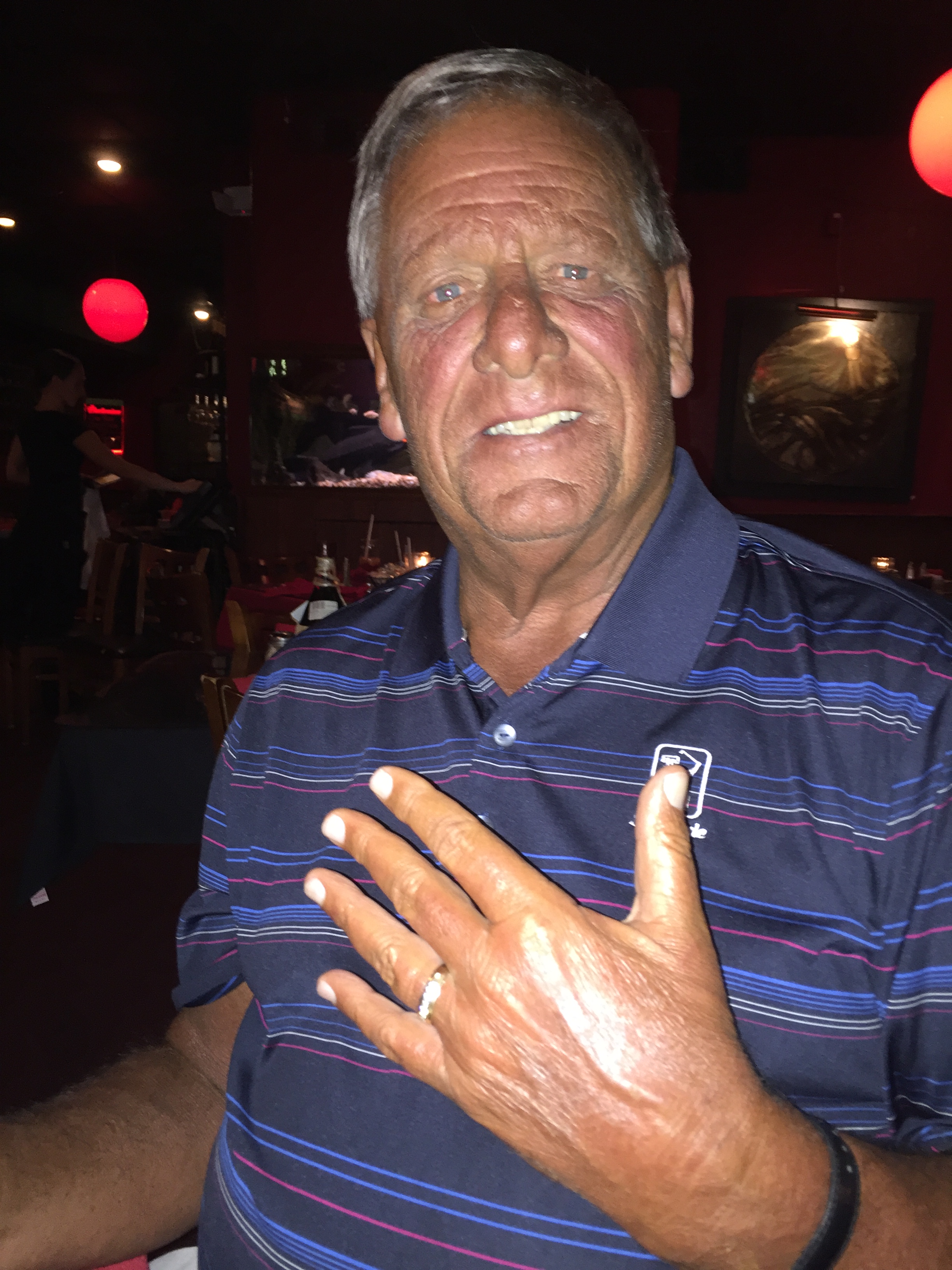 Gold Diamond wedding band found in sand by Naples Ring Finder Mark Greul - returned to owner, what was once lost has been found!